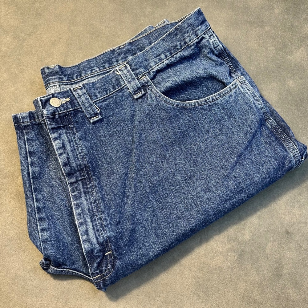 Wrangler Carpenter Shorts Mens 44 Blue Denim Hero Authentic Issue Excellent